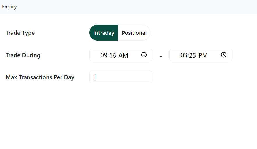 Expiry and Trade Session Execution Boundaries